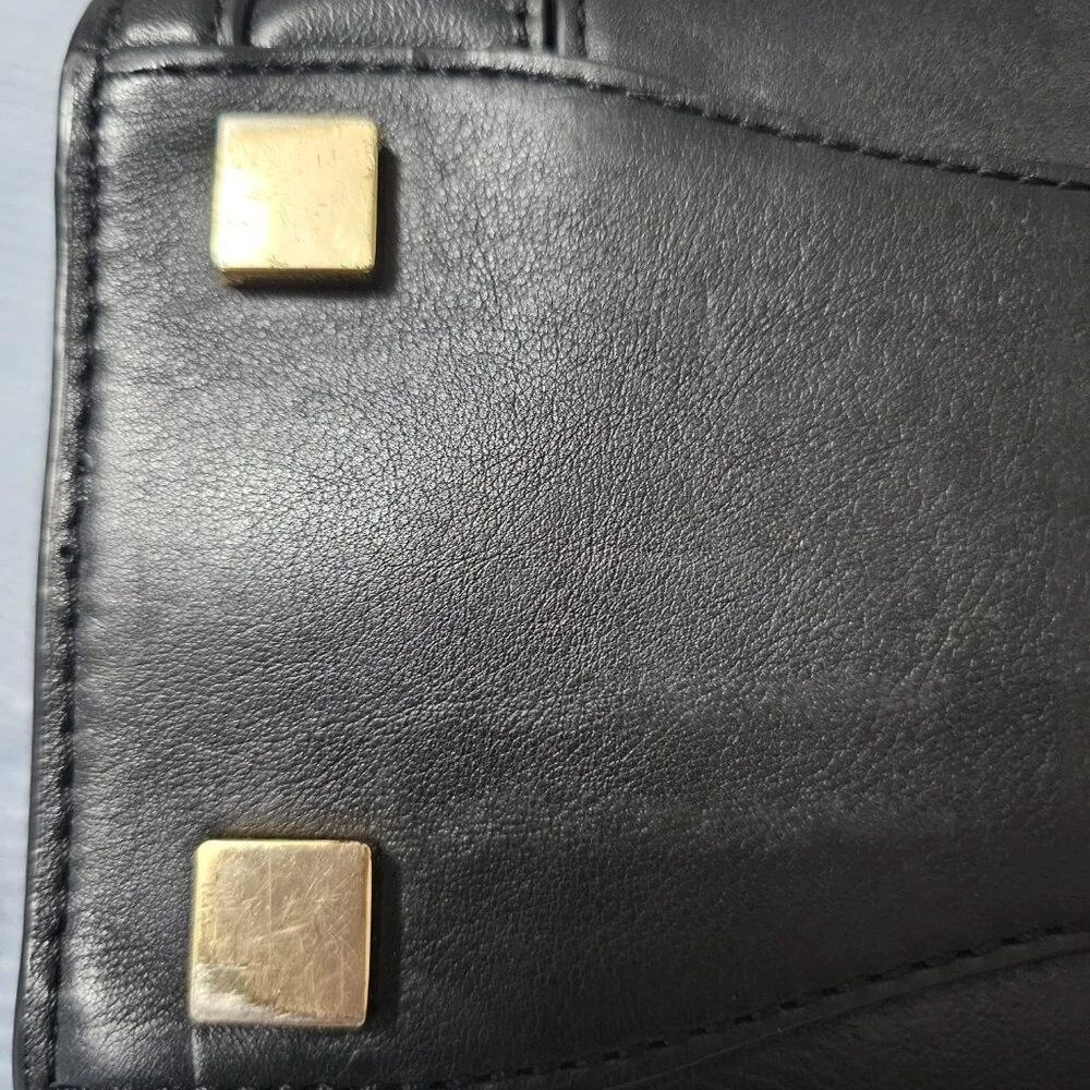 Michael Kors Collette Leather Satchel with Gold-Tone Hardware & Crossbody Strap - Picture 6 of 9